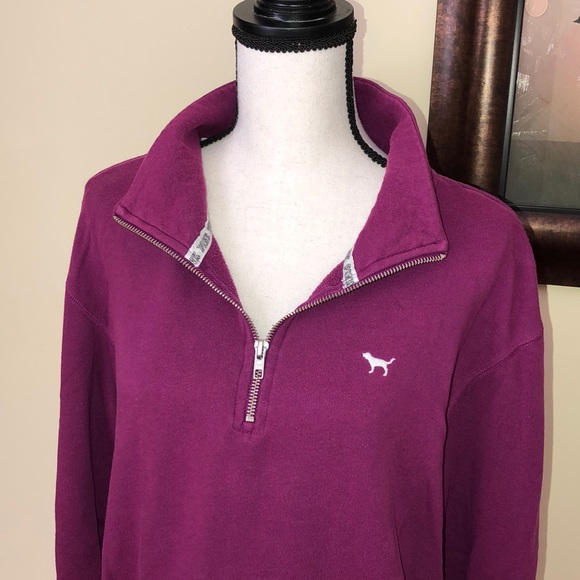 *SOLD* PINK Quarter Zip Up Crew Neck💖 - Picture 2 of 8